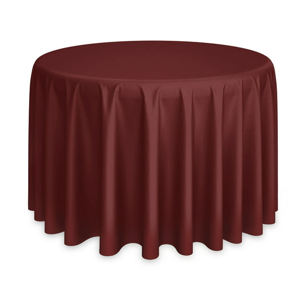 Polyester Fabric Table Cloth 108 Round Premium Tablecloth for Wedding/Banquet/Restaurant Lanns Linens Clay Lann's Linens TBL-R108-CLAY_01 